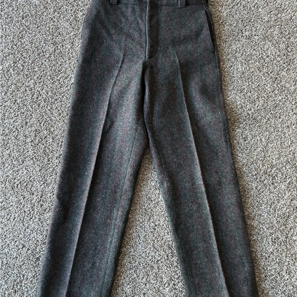 Vintage Woolrich Malone Wool Hunting Pants Men's 32X30Windowpane Plaid USA Made